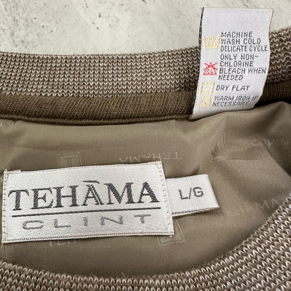 Men’s Tahama Clint long sleeve sweater (Khaki) - Picture 5 of 7